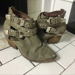 Jeffrey Campbell Everly Studded Buckle Booties